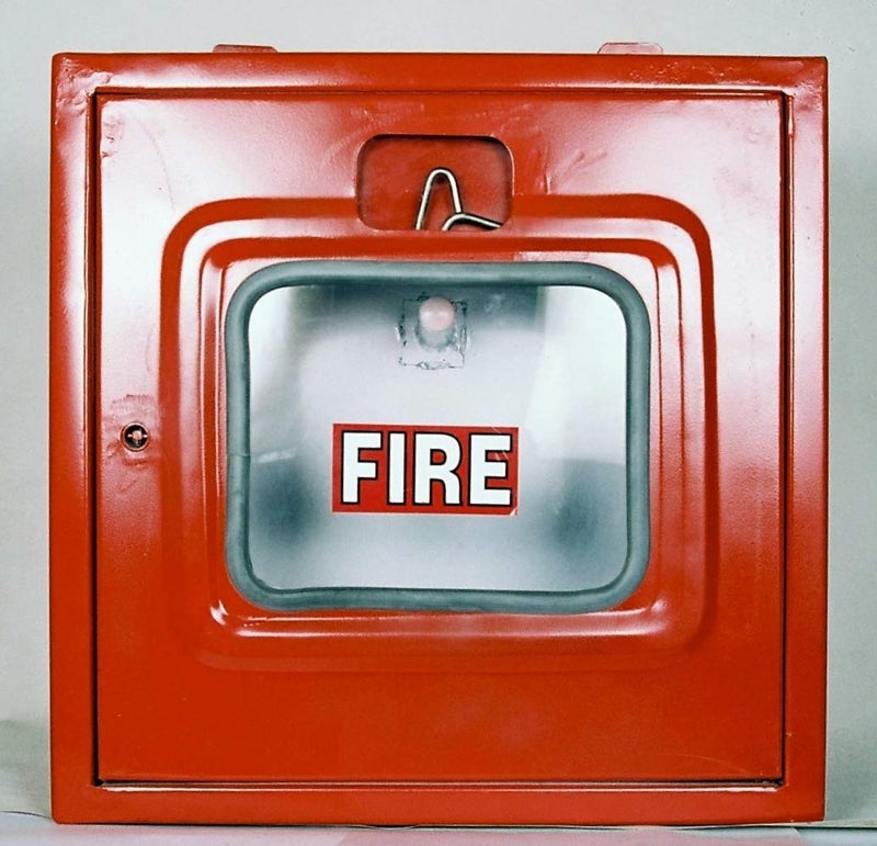 M.S. Single Door Hose Box