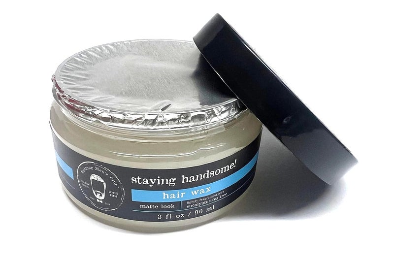 Dashing Mens Club Hair Wax Matte Look Lighlty Fragranced with Eucalyptus Tea Tree 3oz