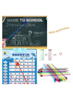 Y&D 10 Hand Teaching Pointer Mini Resin Color Drawn Book Stick Teacher Whip  - Image 2