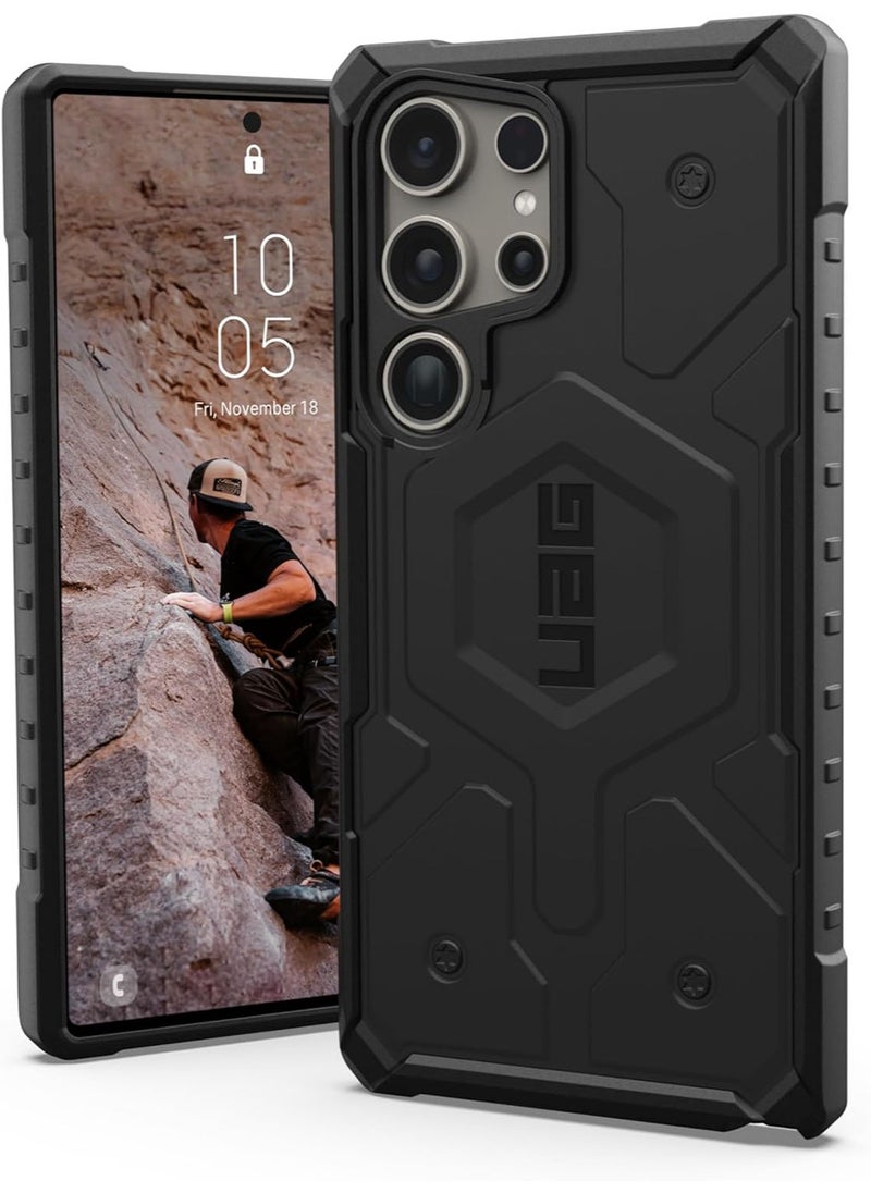 Urban Armor Gear - UAG Pathfinder for Samsung Galaxy S24 ULTRA Case Cover [18 Feet Drop Tested] - Black - Image 1