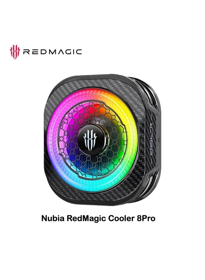 Nubia RedMagic Cooler 8Pro Magnetic Phone Cooler Fast Cooling Low-Noise Gaming Cooling Fan, Black - Image 1