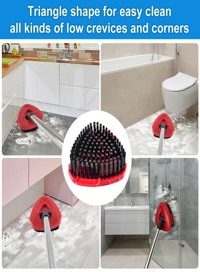 GFRED 2 Pack Upgrade Scrub Brush Replace Heads Compatible with O Cedar EasyWring RinseClean 2 Tank Spin Mop, Scrubber Brush Mop Head for Ocedar Mop Scrub Brush of Hard Bristle to Floor Clean, Not for 1 Tank - Image 4