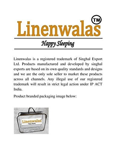 LINENWALAS Linenwalas One Dozen Cotton 300 TC Duvet Covers, Comforter Cover, Rajai Cover, Blanket Cover, Quilt Cover in White Stripes-90" X 100"  - Image 4