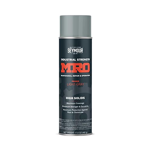 SEYMOUR 620-1431 Industrial MRO High Solids Spray Paint, Light Gray Primer , 17 Ounce (Pack of 1) - Image 1