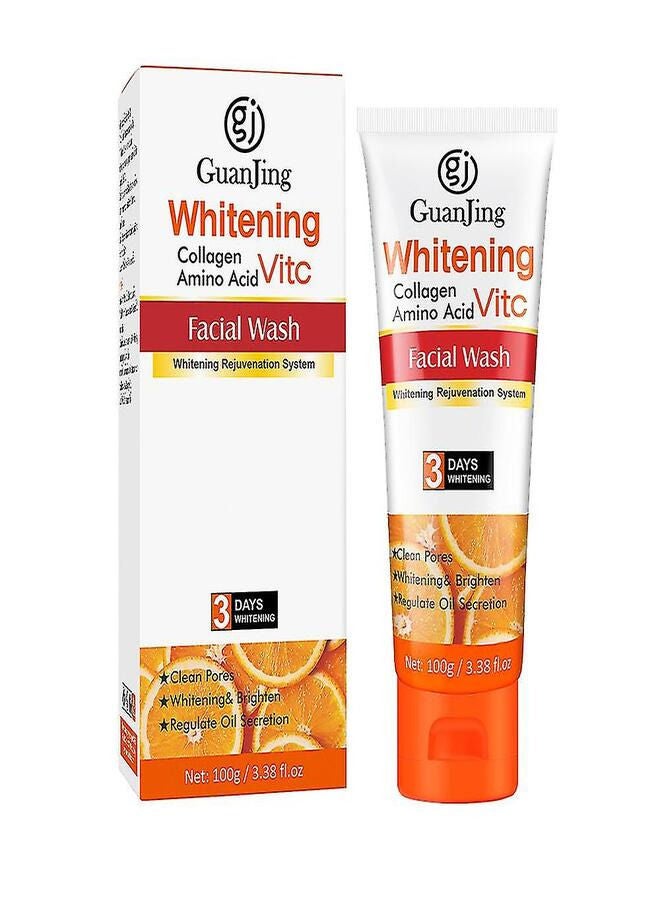 GUANJING Whitening Collagen Amino Acid And Vitamin C Facial Wash 100g - Image 1