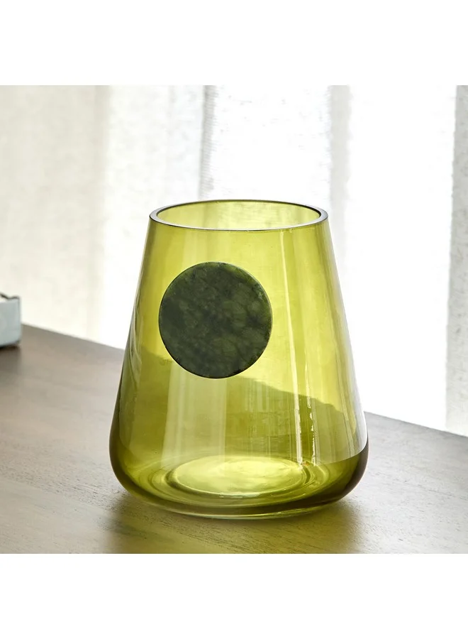 هوم بوكس فازة زجاجية صغيرة Auden Blob 13 × 13 × 12 سم