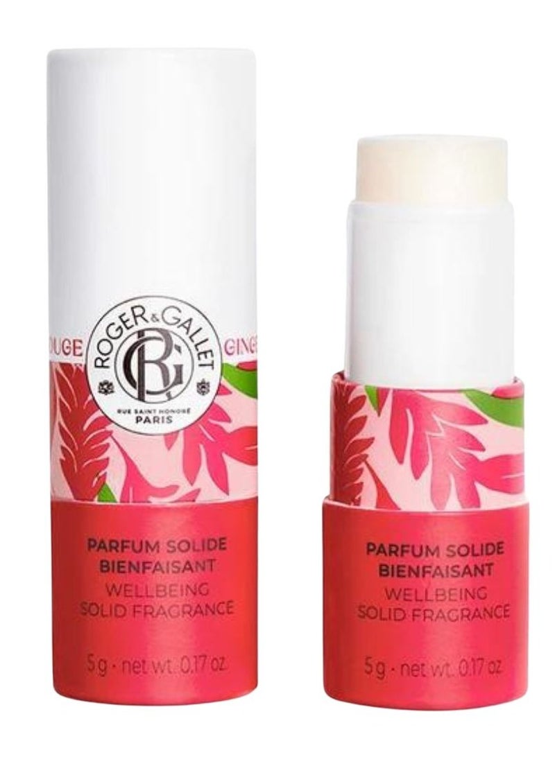 ROGER & GALLET Roger&Gallet Wellbeing Solid Fragrance Gingembre Rouge Naturally Energising 5g - Image 1