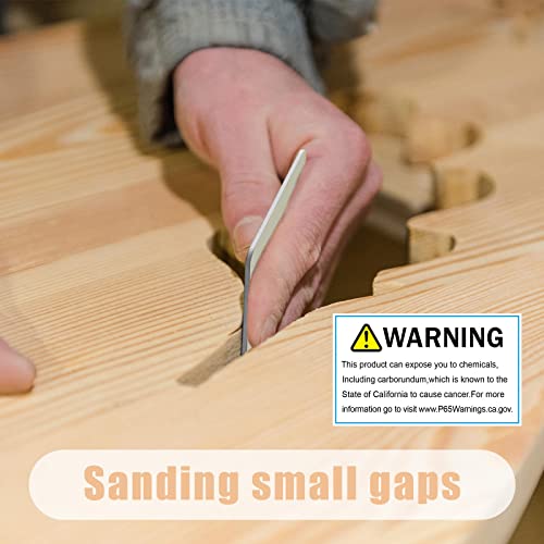 Queekay 45 Pieces 2 x 2 Inch Padded Sanding Pads Micro Mesh Touch Sanding Pads Double Sided Polishing Board Assorted Grits Soft Mess Kit for Wood Plastic Materials - Image 5