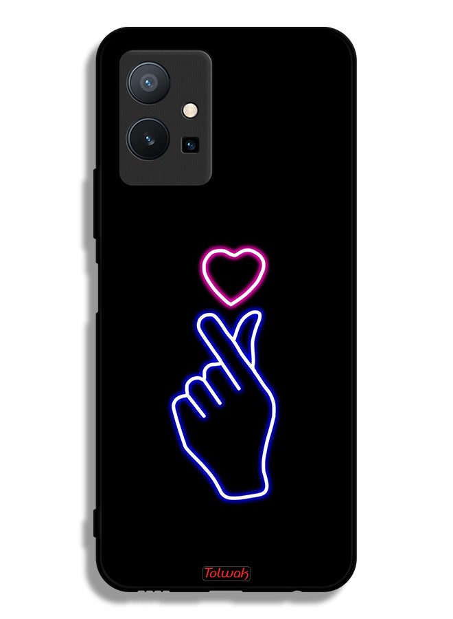 Tolwak Vivo Y75 5G Protective Case Cover Snap Heart Art - Image 2