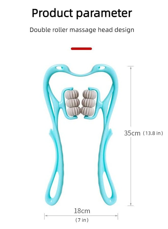 general Neck Massager Multifunctional Kneading Roller Ball Deep Massage Handheld Hand Roller Massager Tool - Gifts for Men and Women (6 Rounds) - Image 2