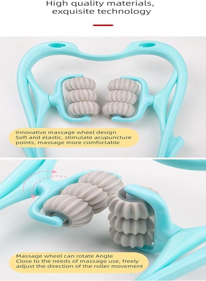 general Neck Massager Multifunctional Kneading Roller Ball Deep Massage Handheld Hand Roller Massager Tool - Gifts for Men and Women (6 Rounds) - Image 3