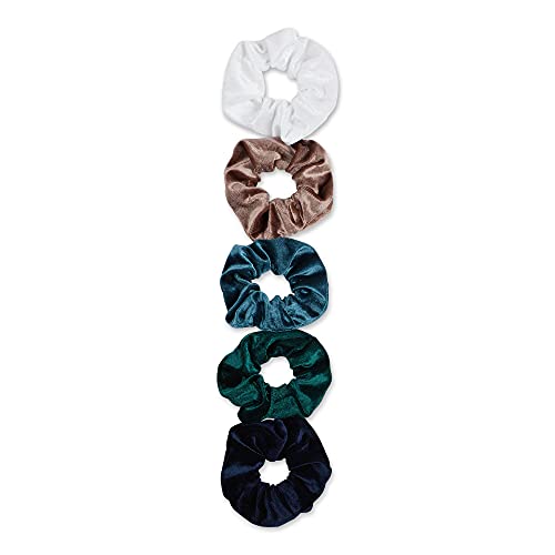 Hadley Wren Women's Scrunchie Collection, 5 Piece Set, Velvet Society, One Size - Image 2