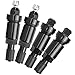 BDFHYK 4PCS Metal Valve Stems TPMS Compatible with Tesla Tire Valves Black Aluminum Alloy Service Kit with Metal Rubber Gaskets and Fixing Nuts Airtight Seal Replacement Kit for Car and Truck Wheels - Image 2