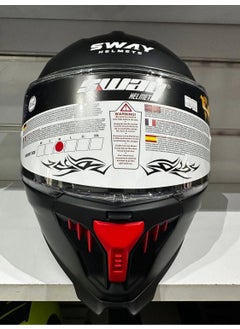 sway Helmet SW-865 Matte Black with Sunglasses  - Image 5