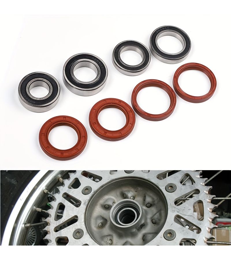 Rear Wheel Hub Bearing Oil Seal Set Fit For 6005 32 47 7 Motocross Dirt Bike Parts - Image 1