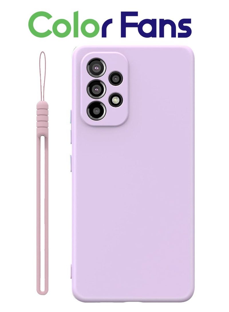 Color Fans Case for Samsung A53 Silicone Cover Soft Purple - Image 1