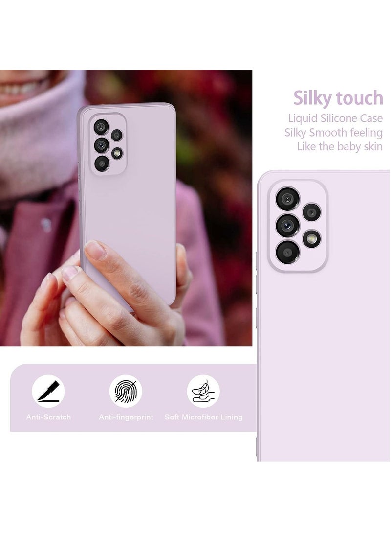 Color Fans Case for Samsung A53 Silicone Cover Soft Purple - Image 3