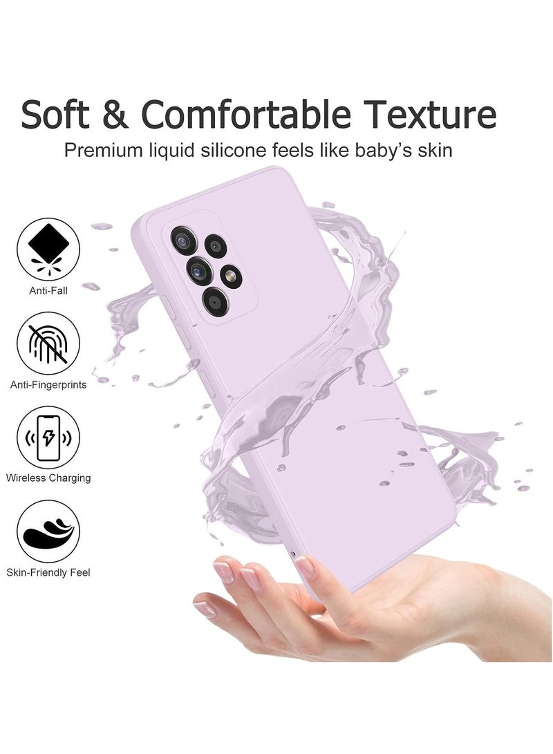 Color Fans Case for Samsung A53 Silicone Cover Soft Purple - Image 2