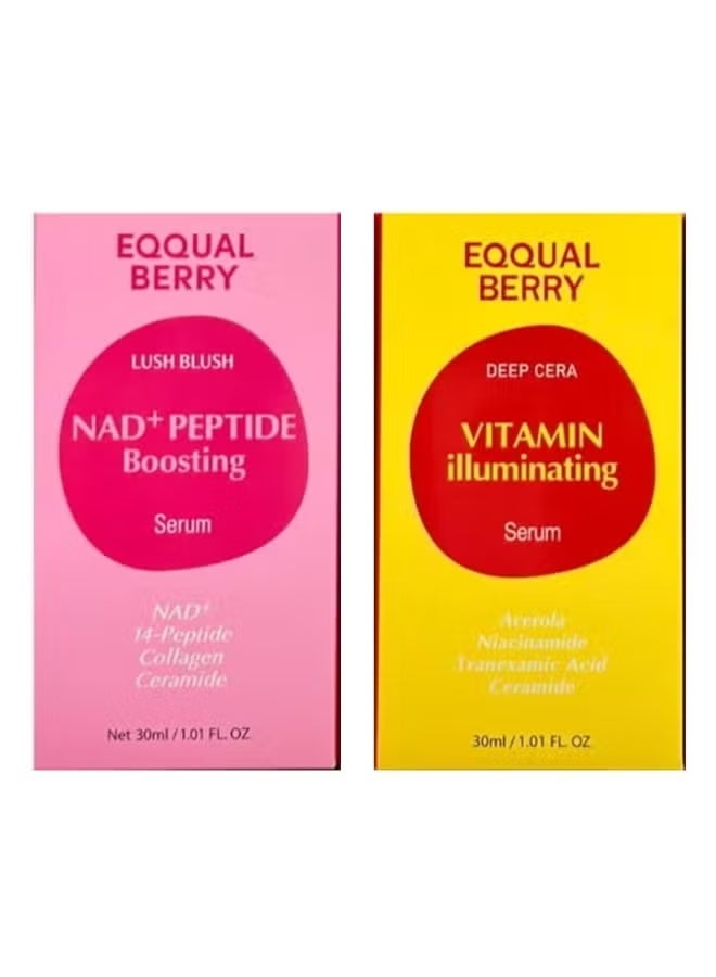 إيكوالبيري سيروم فيتامين إيلومينتينغ ديب سيرا، 30 مل وسيروم إن أيه دي+ المعزز للببتيد 30 مل