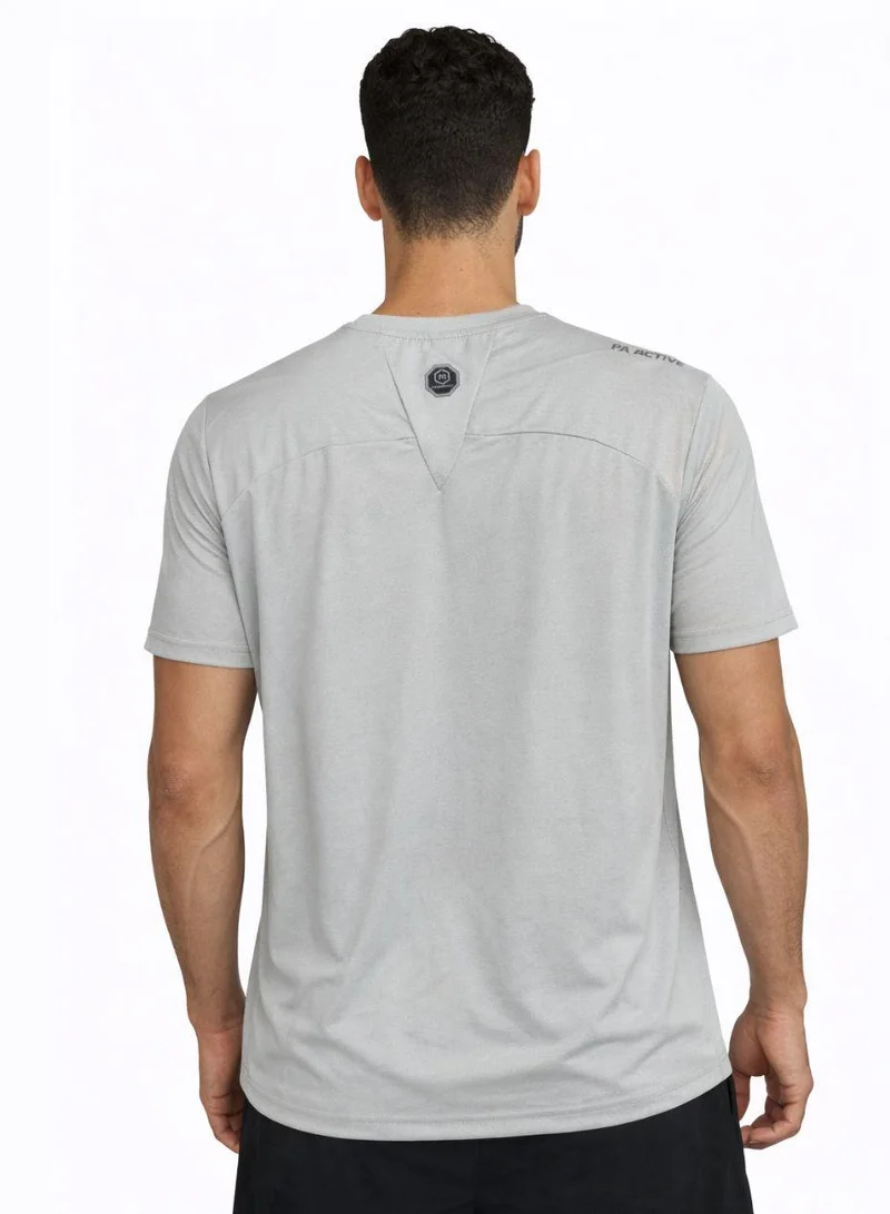 Prima Ace Men's Gym T-Shirt Super Soft Grey Top