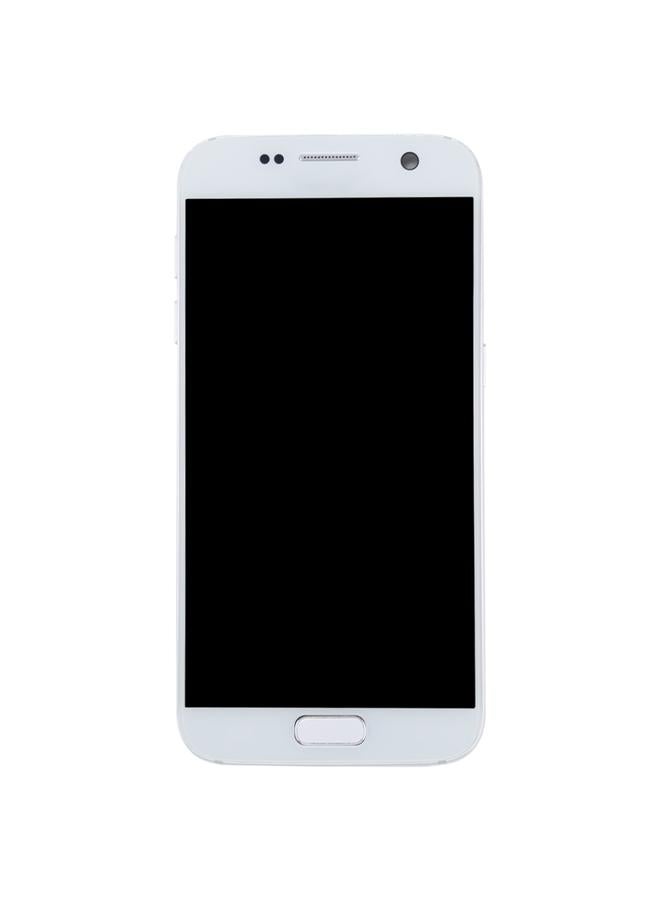Replacement OLED LCD Screen for Galaxy S7 / G930V Digitizer Full Assembly with Frame White - Image 2