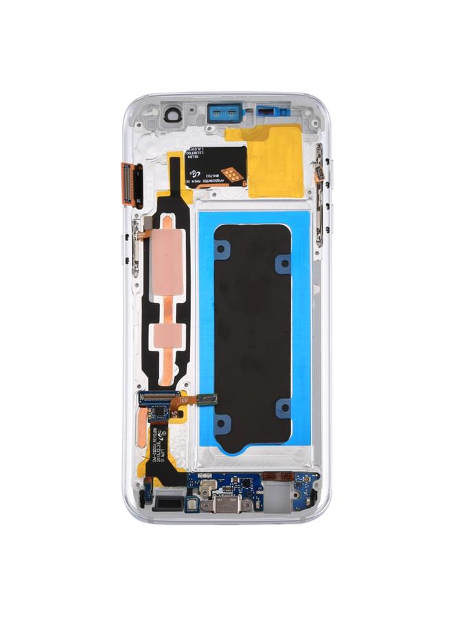 Replacement OLED LCD Screen for Galaxy S7 / G930V Digitizer Full Assembly with Frame White - Image 3