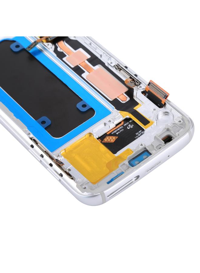 Replacement OLED LCD Screen for Galaxy S7 / G930V Digitizer Full Assembly with Frame White - Image 5