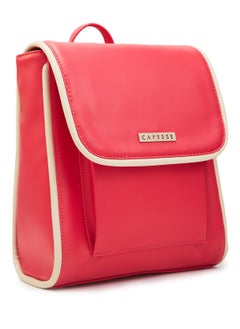 CAPRESE Caprese Gracie Solid Magenta Faux Leather Medium Fashion Backpack  - Image 3