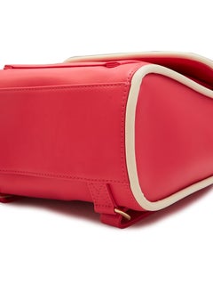 CAPRESE Caprese Gracie Solid Magenta Faux Leather Medium Fashion Backpack  - Image 4