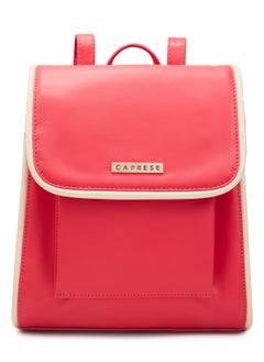 CAPRESE Caprese Gracie Solid Magenta Faux Leather Medium Fashion Backpack  - Image 1