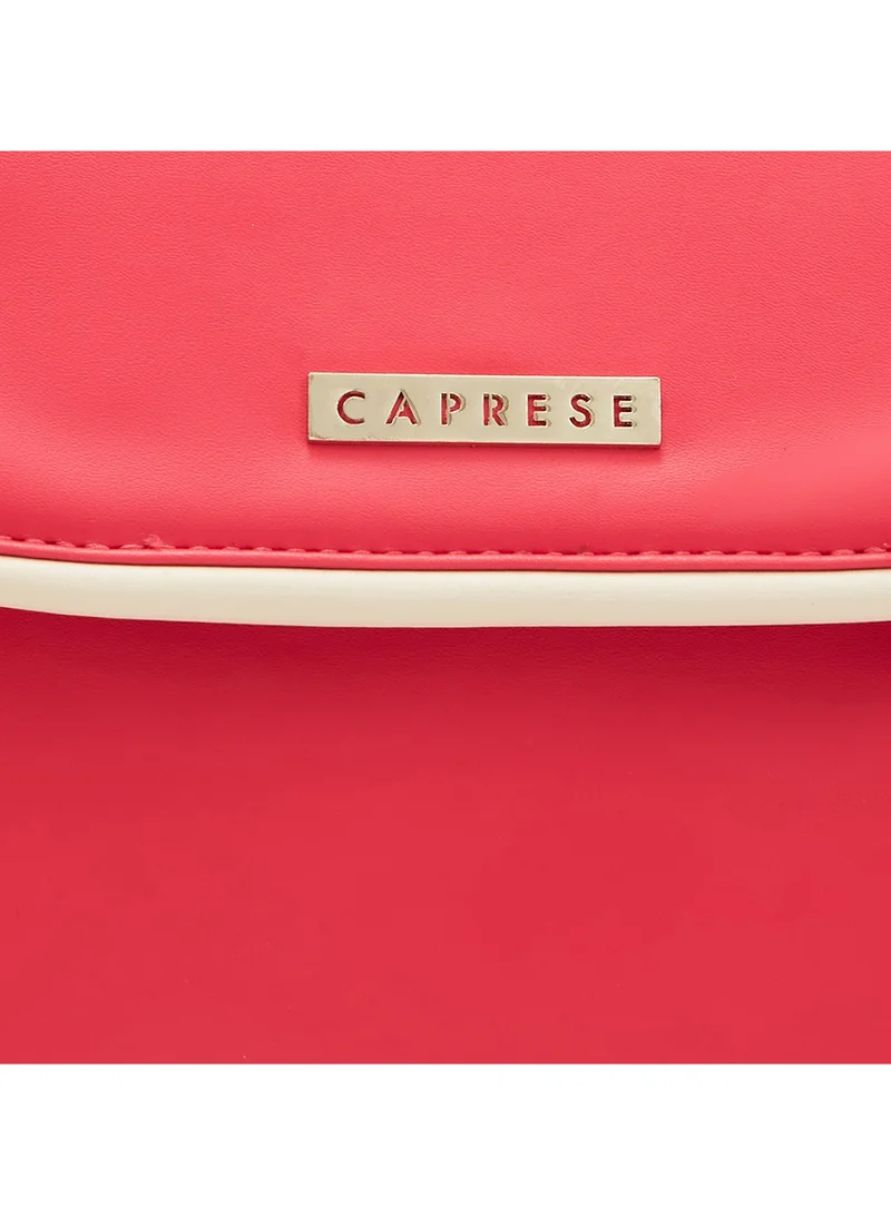 CAPRESE Caprese Gracie Solid Magenta Faux Leather Medium Fashion Backpack