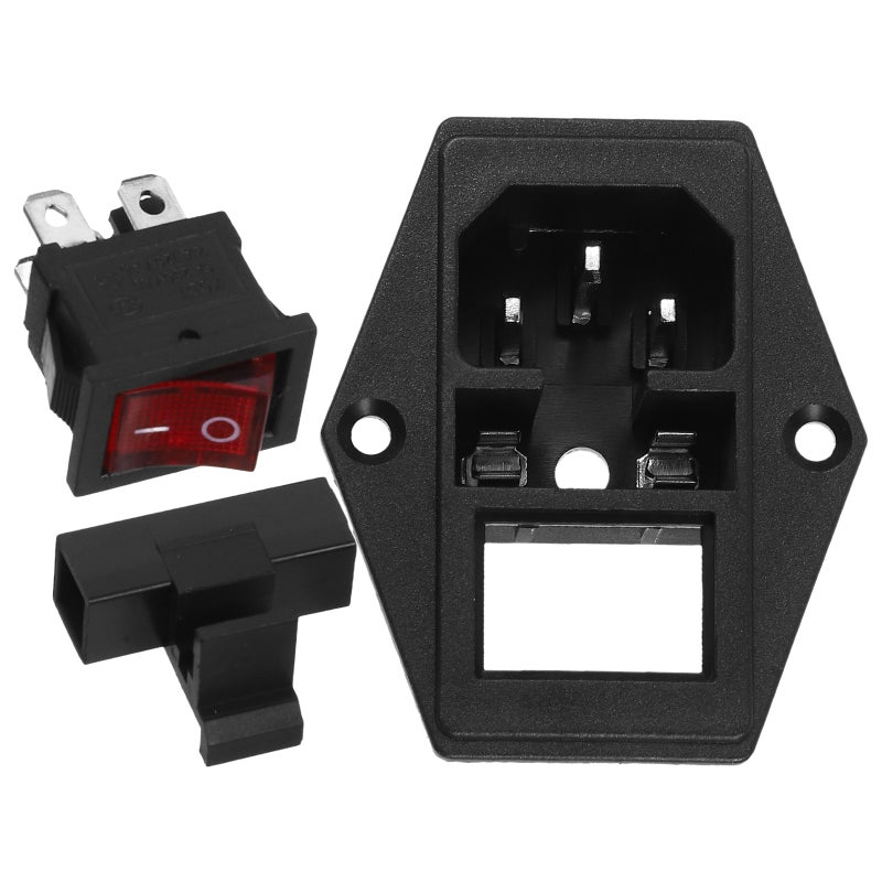 2 Sets of Versatile Power Sockets with Built-in Red Light Indicator /Off Switch Power Sockets Sockets with safety for Enhanced and Convenience in Home and Office Use - Image 1