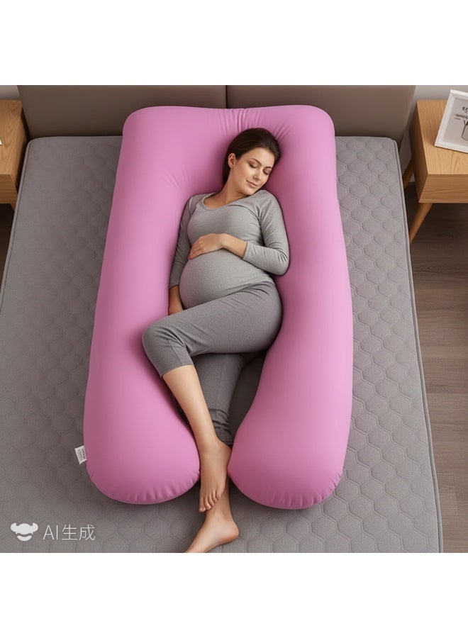 Bluejw 80x150cm U-Shaped Full Body Pregnancy Cotton Pillow Pregnancy Pillows For Sleeping - Image 3