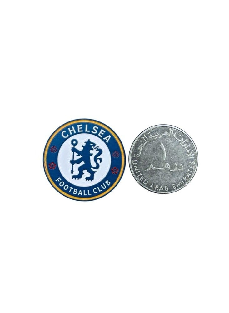 اكنور شارة نادي تشيلسي الرسمية - دبوس معدني من المينا مع شعار - ملصق بضائع مشجعي كرة القدم للحقائب، والهواتف المحمولة، والوسادات، وحقائب الظهر، وجدران التجميع، والأبواب، والسيارات وأجهزة الكمبيوتر المحمولة - Image 2