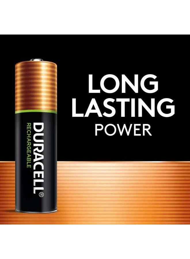 Duracell Ion Speed 4000 Battery Charger for AA and AAA batteries, Includes 2 Pre-Charged AA and 2 AAA Rechargeable Batteries, for Household and Business Devices - Image 2