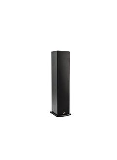 T50 150 Watt Home Theater Floor Standing Tower Speaker Single Black Hi Res Audio With Deep Bass Response Dolby And Dts Surround