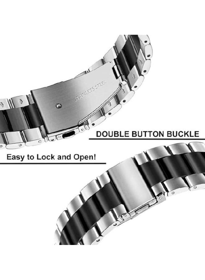 Bracelets for Redmi Watch 5 Active/Watch 5 Lite Strap, Stainless Steel Strap for Redmi Watch 5 Active/Watch 5 Lite Replacement Wristbands Business Strap for Redmi Watch 5 Active/Watch 5 Lite silver - Image 3