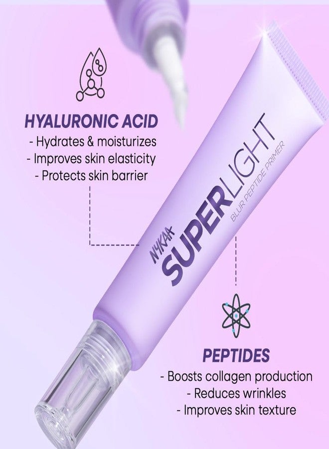Nykaa Cosmetics Superlight Blur Peptide Primer (30G) - Image 2