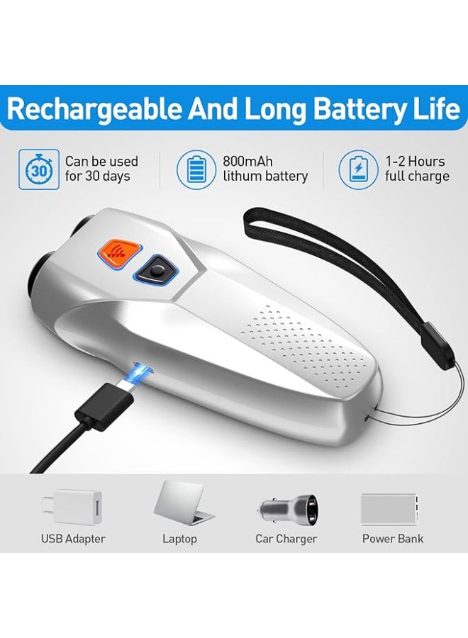 Dog Barking Control Devices Dual Sensor Anti Barking Device with Training/Deterrent Modes Dog Whistle to Stop Barking Ultrasonic Dog Barking Deterrent with LED Flashlight 25 FT Range Rechargeable - Image 4