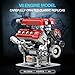 Reobrix V8 Engine Building Set for Adults 1101 PCS Mechanical Building Blocks with Realistic Engine Motor Car Engine Engineering DIY Model Kit STEM Educational Gift for Car Lovers Collectors - Image 4