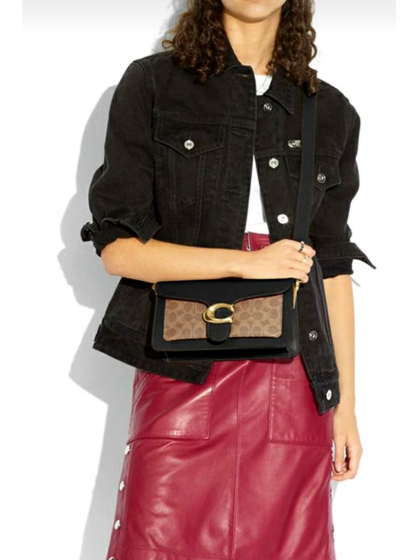 coachoutlet TABBY SHOULDER BAG u0026 CROSSBODY BAG 26 IN SIGNATURE CANVAS-Brown/Black  - Image 2