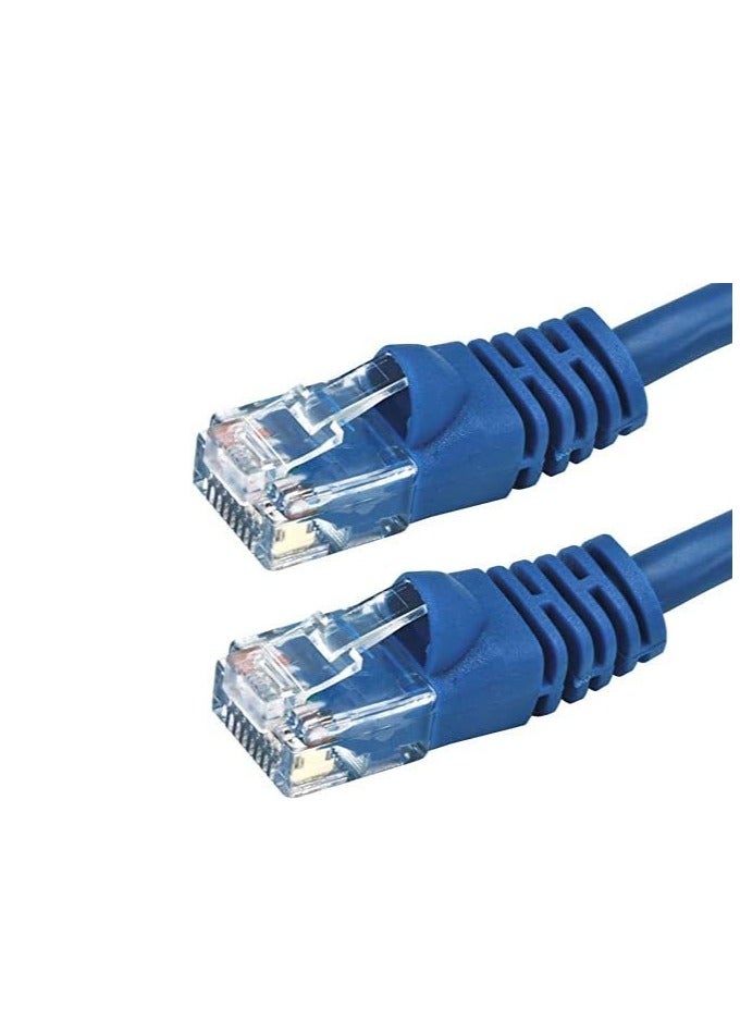 DKURVE 1 Piece Snagless 0.5M Short Cat6 Ethernet Cable Computer LAN Network Cord full copper Blue - Image 2