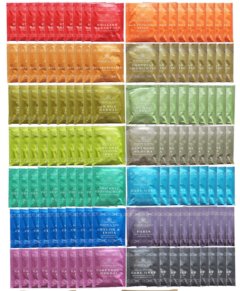 Harney & Sons Assorted Tea Bag Sampler 140 Count Great for Breakrooms, Offices, Food Service Tea Sampler - Image 1