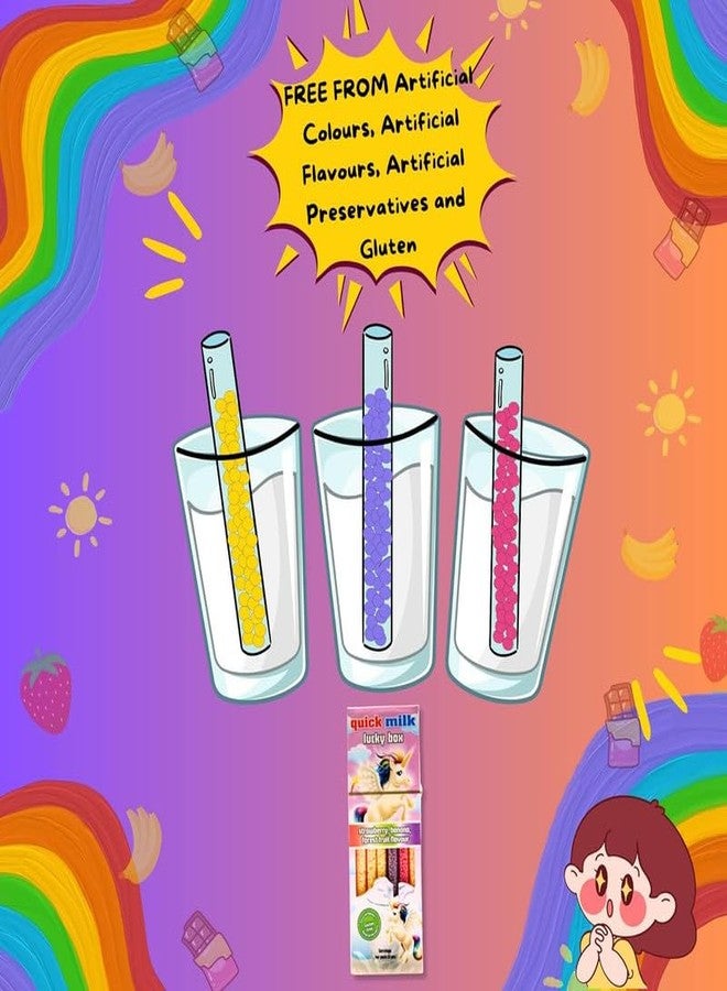 Quick Milk Gluten-free Magic Sipper Straws (Salted Caramel Flavour)-Pack of 1, (30g) | Imported | Magic Sipper - Image 3