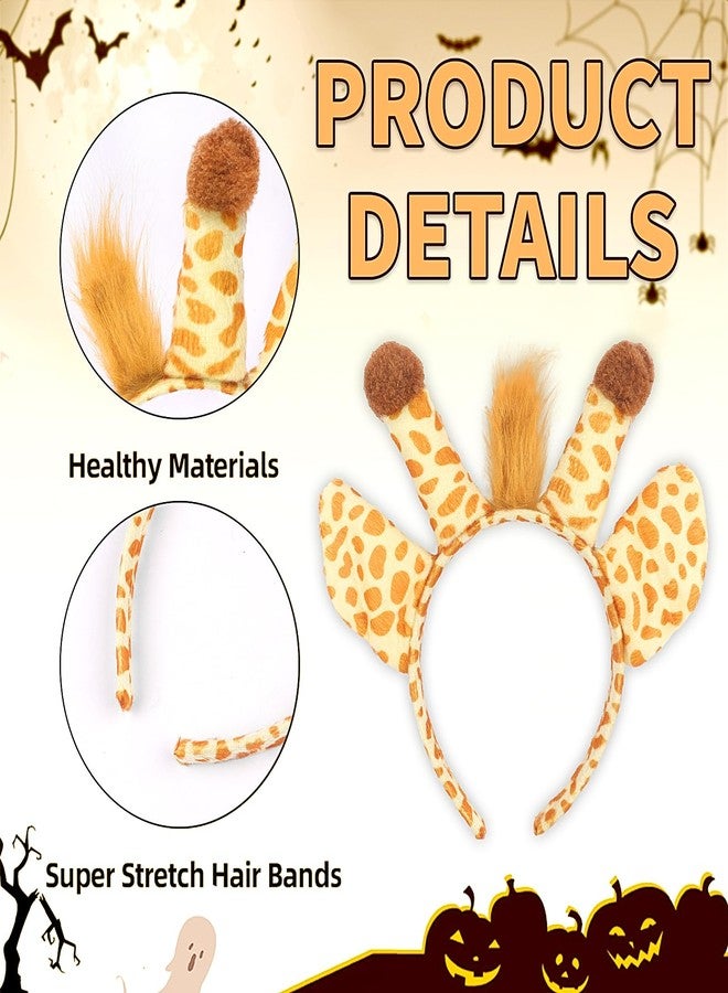 AIDVPOD Giraffe Headband Cute Animal Hair Band Halloween Hair Accessories for Women Birthday Holiday Headwear - Image 2