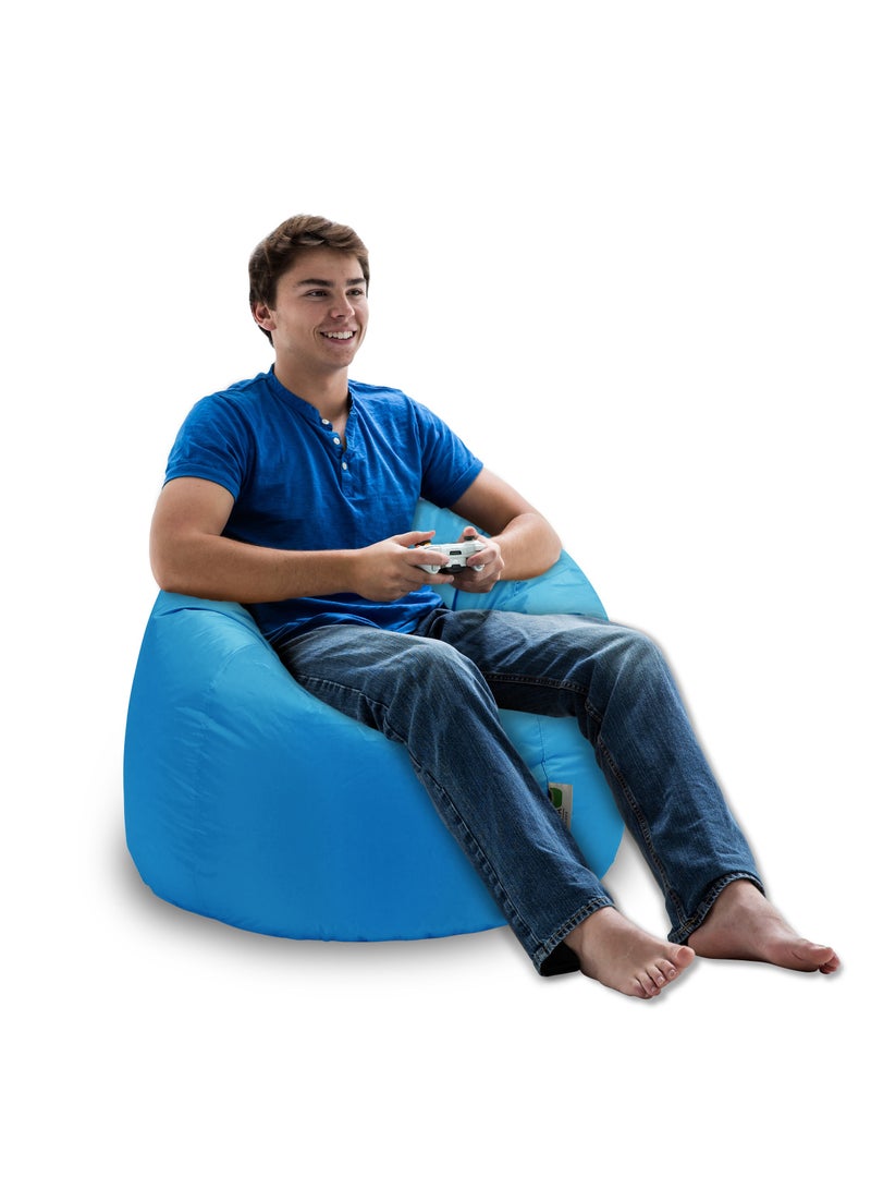 Anderson Medium Waterproof Comfortable Bean Bag Relaxing Chair Light Blue Colour - Image 2