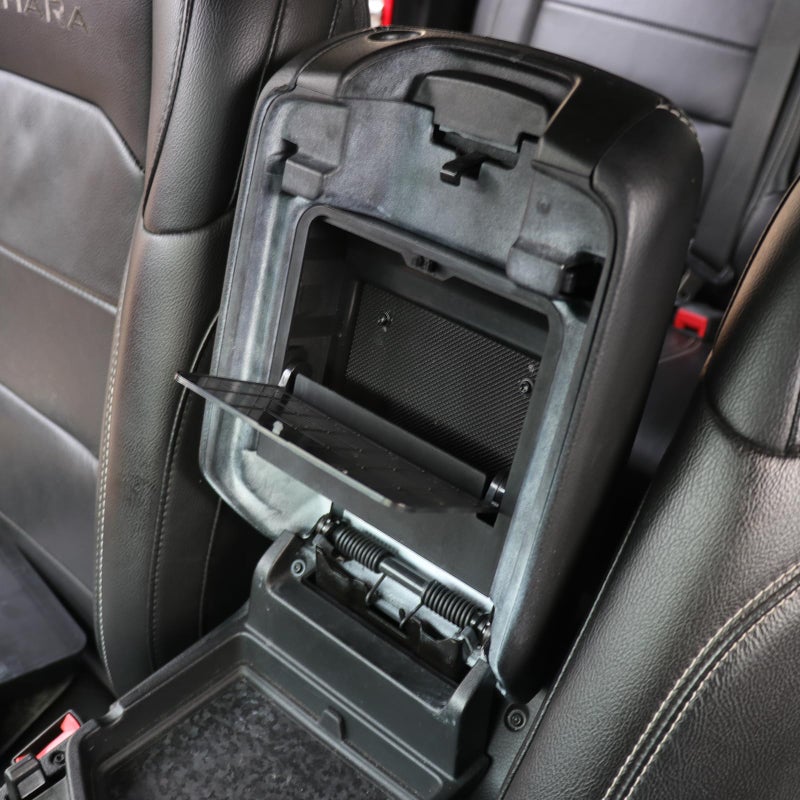 JHD-TOGO Jeep Wrangler JL One-Touch Hidden Storage Console Box, Modern Center Console Box, 6.77 x 6.16 x 1.81 inches, Black - Image 4