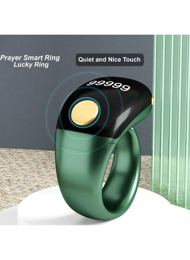 Lightweight Tasbih Smart Ring Tasbeeh Counters Prayer Electronic Rosary Forgiveness Ring Smart Watch Eid Al-Fitr Eid Al-Adha Ramadan Gift For Men Women Iqibla Zikr Rin - Image 4