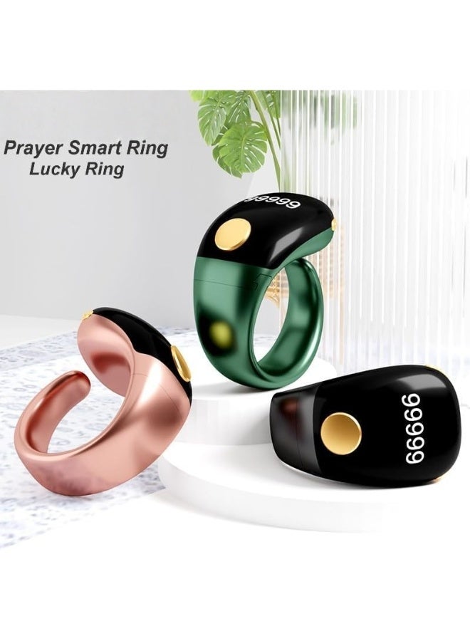 Lightweight Tasbih Smart Ring Tasbeeh Counters Prayer Electronic Rosary Forgiveness Ring Smart Watch Eid Al-Fitr Eid Al-Adha Ramadan Gift For Men Women Iqibla Zikr Rin - Image 3