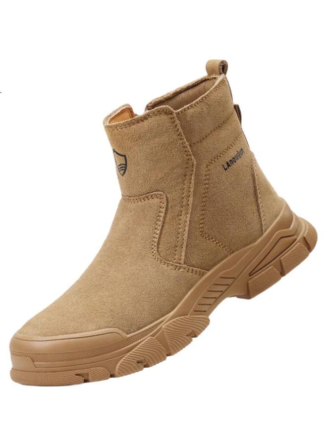 Blue Gull Shield Blue Seagull Shield Labor Protection Shoes Men'S High-Top Welder Anti-Scalding Anti-Smashing Steel Toe Anti-Stab Anti-Slip Safety Work Functional Shoes D259 41 - Image 1